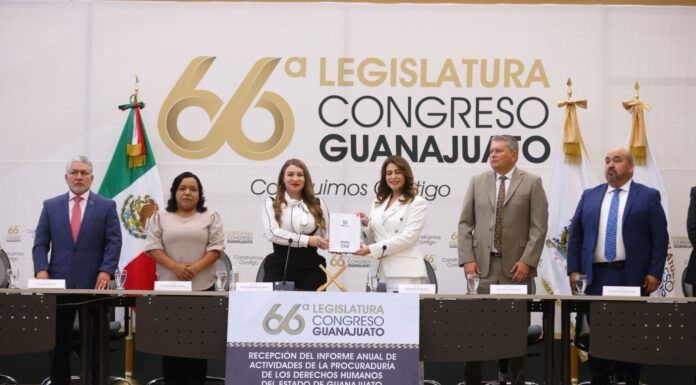 Recibe Poder Legislativo informe de Derechos Humanos de Guanajuato