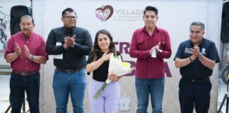 Rehabilitan calle Morelos en Villagrán