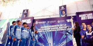Guanajuato abandera a su delegación rumbo a la Olimpiada Nacional 2026