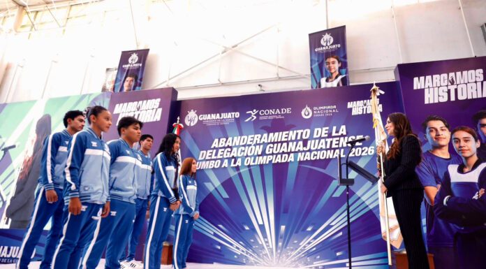 Guanajuato abandera a su delegación rumbo a la Olimpiada Nacional 2026