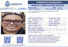 Continúan en búsqueda de Noemí Álvarez