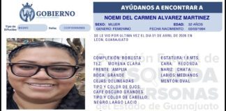 Continúan en búsqueda de Noemí Álvarez