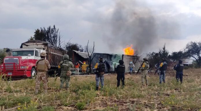 Aseguran predio con capacidad de almacenar 150 mil litros de huachicol