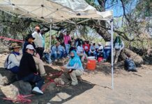 Buscadoras de León se trasladan a entierro clandestino de Lagos de Moreno