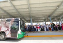 Inaugura Ale Gutiérrez estación de autobuses Santa Rita León 450