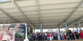 Inaugura Ale Gutiérrez estación de autobuses Santa Rita León 450