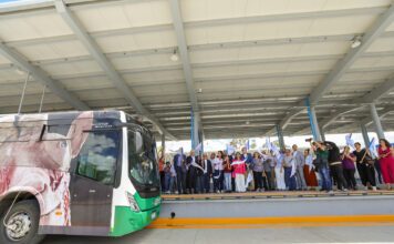 Inaugura Ale Gutiérrez estación de autobuses Santa Rita León 450
