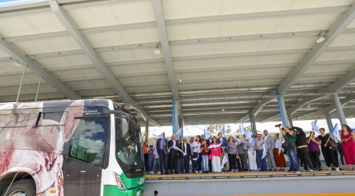 Inaugura Ale Gutiérrez estación de autobuses Santa Rita León 450