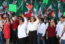 Encabeza Alma Alcaráz evento de Claudia Sheinbaum en Celaya