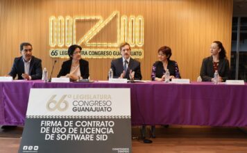 Congreso de Guanajuato dona sistema documental a Jalisco