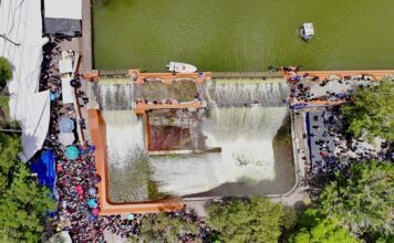 Participa Libia Dennise de apertura de la Presa de la Olla