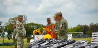 Destruyen 83 mil piezas de armas, cartuchos y explosivos en Villagrán