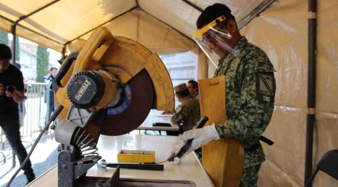 Guanajuato acompaña a SEDENA en campaña de destrucción de armas