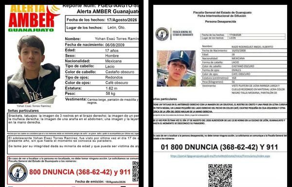 Buscan a dos jóvenes leoneses; les ofrecieron trabajo y no aparecen
