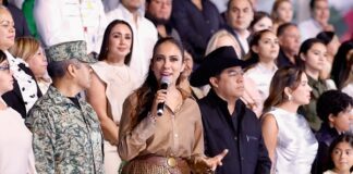 Inaugura Libia Dennise Pabellón Guanajuato en Feria Nacional Potosina