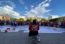 Con memorial y marchas colectivos conmemoran día de las víctimas Colectivos levantan su voz por los ausentes. Foto: Jessica de la Cruz