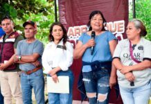 Cinthia Teniente pone fin a baches en el Chinaco, Villagrán