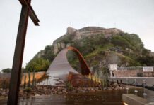 Entrega Guanajuato arco y explanada en monumento a Cristo Rey