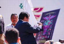 Realizan cancelación oficial de la Estampilla conmemorativa de la Columna en Celaya