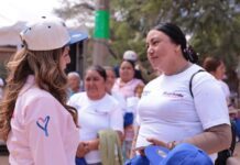 Melanie Murillo inicia ampliación de drenaje sanitario en Loma de Yerbabuena