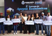 Gobierno entrega 86 apoyos a migrantes guanajuatenses en retorno