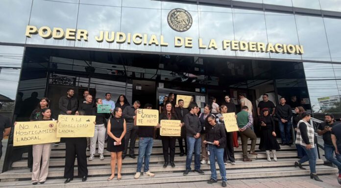 Se manifiestan trabajadores del Poder Judicial de la Federación en León